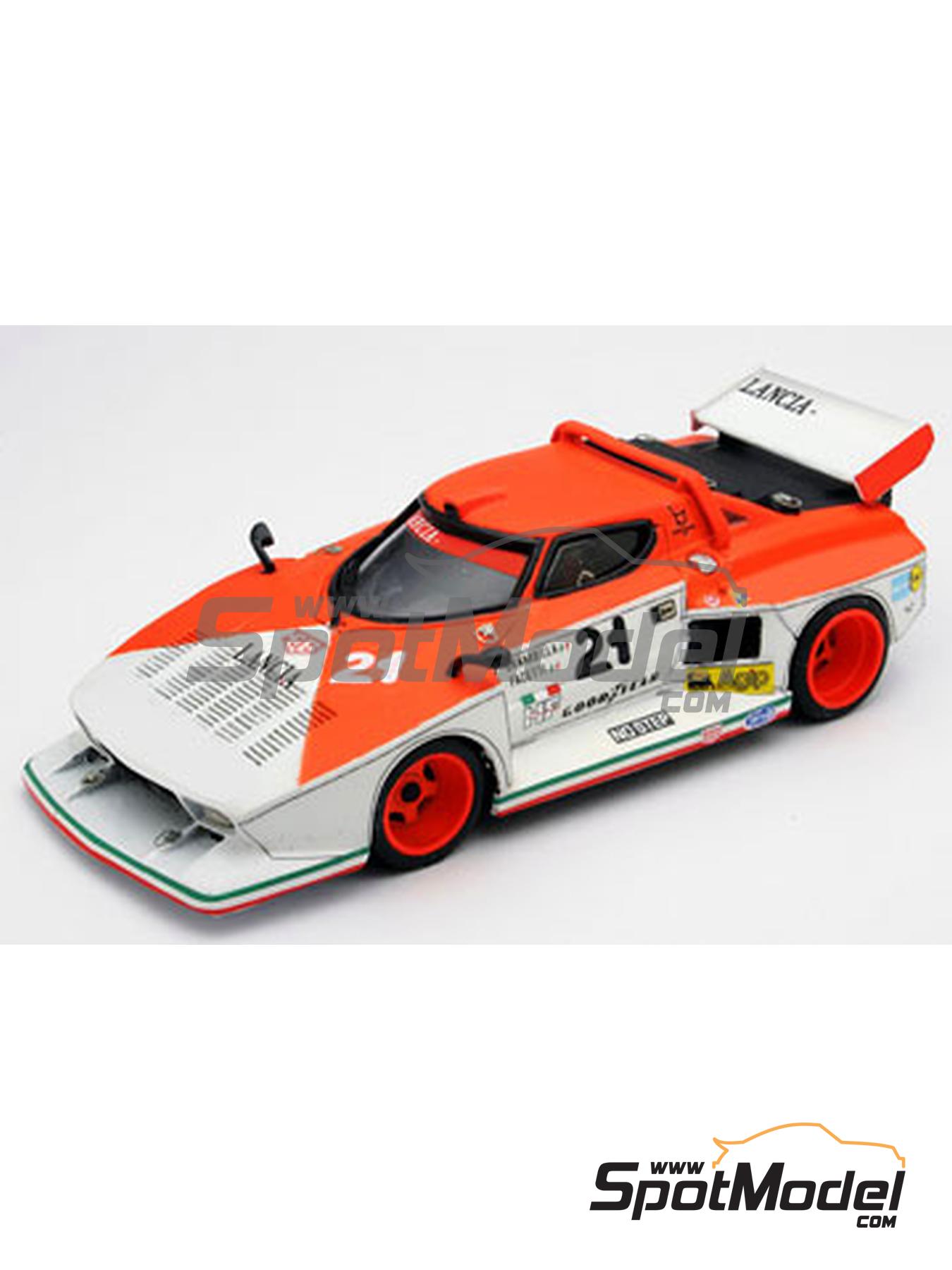 Lancia Stratos Silhouette Group 5 sponsored by Marlboro - 6 Hours  Vallelunga 1976. Car scale model kit in 1/43 scale manufactured by Arena  Modelli (re